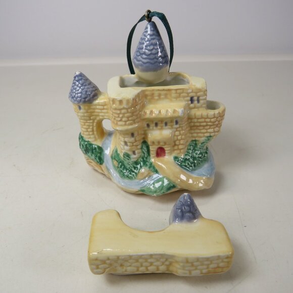 European Castle Mini Tea Pot Hallmark has tiny chips Not structural or defacing - Picture 3 of 16